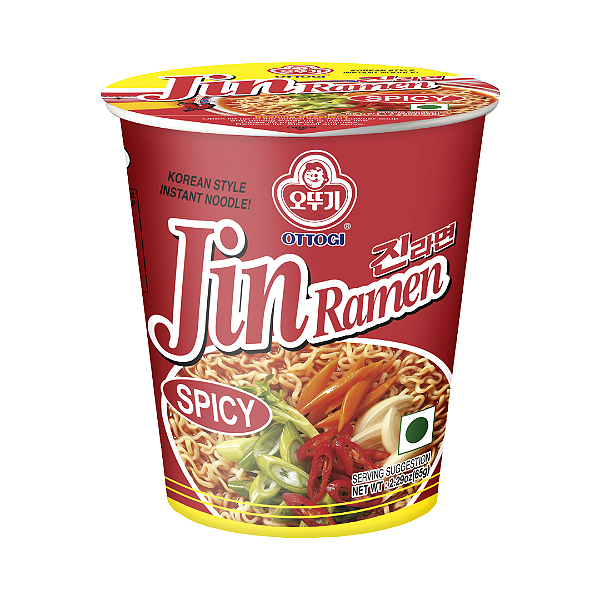 Lamen Coreano Jin Ramen Hot Copo 65g - Ottogi
