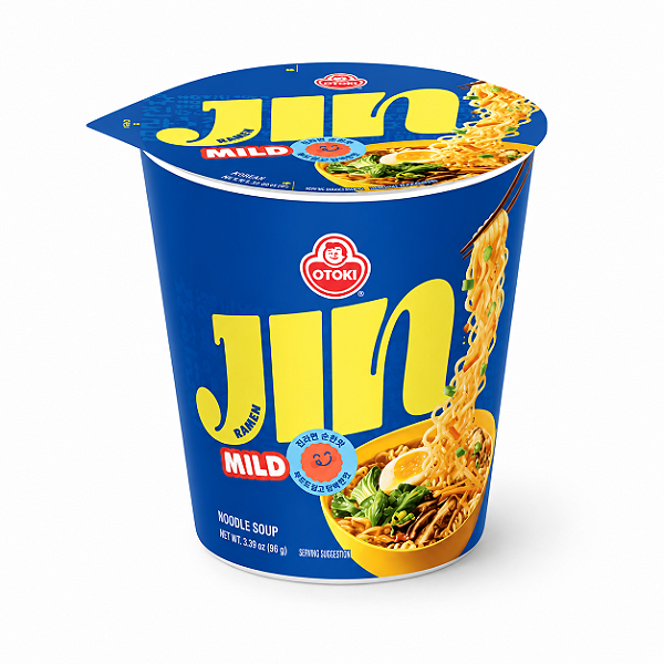 Lamen Coreano Jin Ramen Mild Apimentado Suave Copo Ottogi 65g