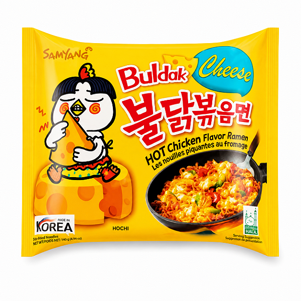 Lamen Coreano Buldak Frango Apimentado Com Queijo 140g - Samyang