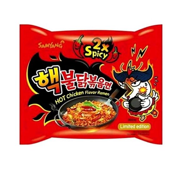 Lamen Coreano Buldak Sabor Frango Picante Extreme Spicy 2x Hot 140g