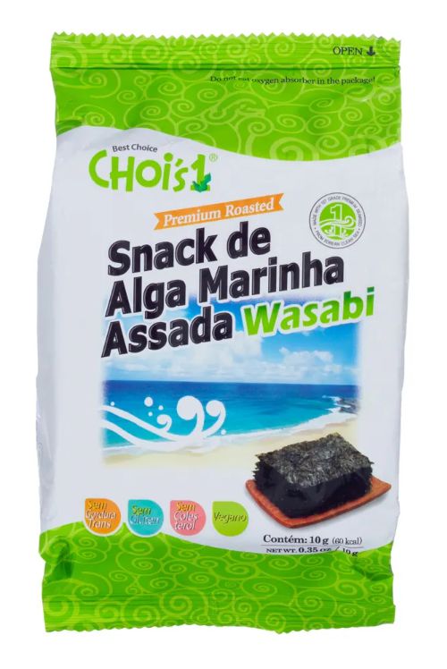 Snack De Alga Marinha Assada Wasabi Chois 10g