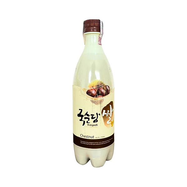 Vinho De Arroz Coreano Makgeolli Sabor Castanha 750ml