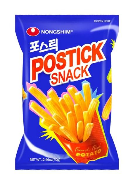 Salgadinho Coreano de Batata Postick Snack 70g - Nongshim