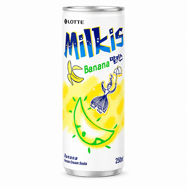 Bebida Gaseificada Milkis Sabor Banana 250ml