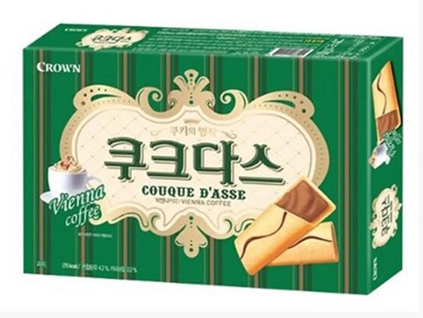 Biscoito Crown Couque D'Asse Coffee 128g
