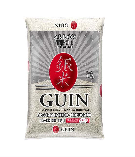 Arroz Japonês Grão Curto Guin 1kg