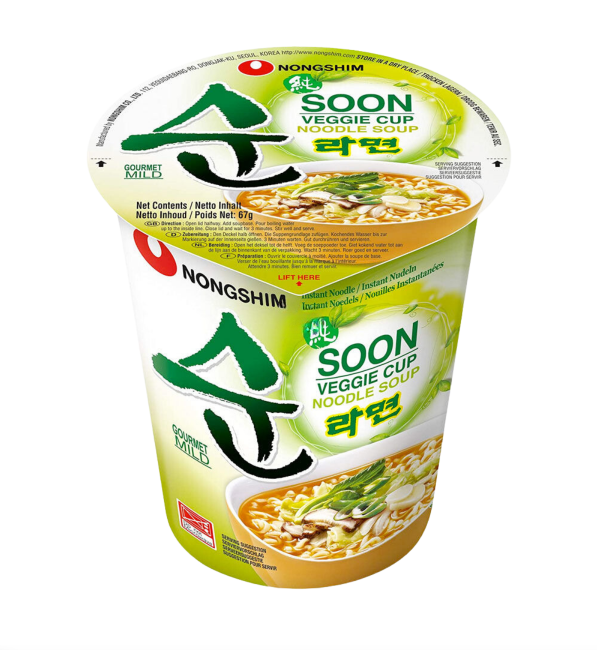 Lamen Coreano Vegetariano Soon Veggie Copo 67g