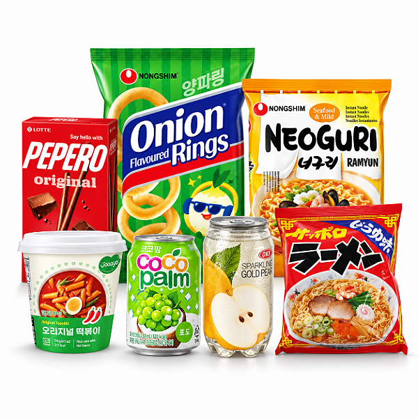 Kit Dorama Suave Produtos Coreanos Levemente Apimentado