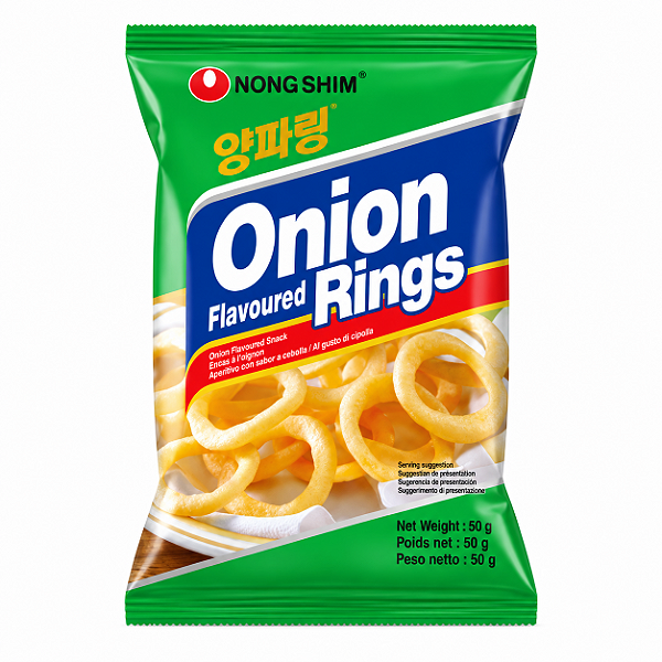 Salgadinho Coreano Onion Rings Anéis de Cebola Nongshim 50g