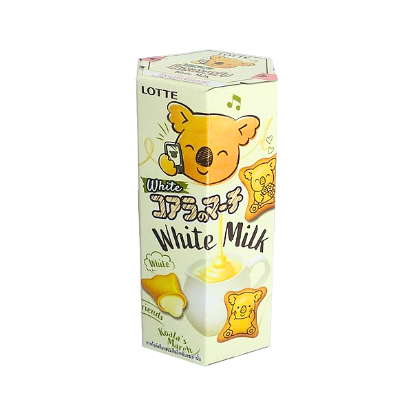 Biscoito Koala's March Sabor Chocolate Branco 37g - Lotte
