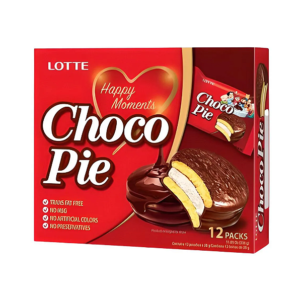 Choco Pie Caixa 12un 336G - Lotte