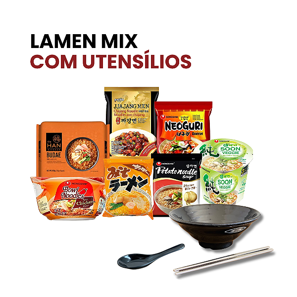 Combo Lamen Mix Com Utensílios