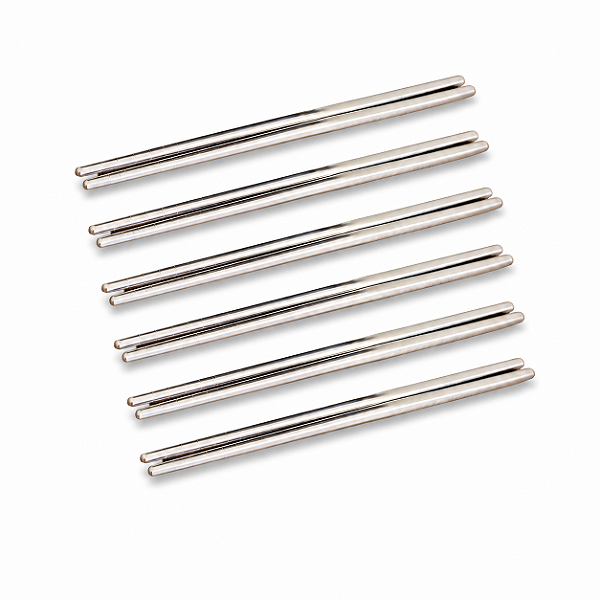 Kit 6 Pares Hashi de Inox Jeotgarak Coreano