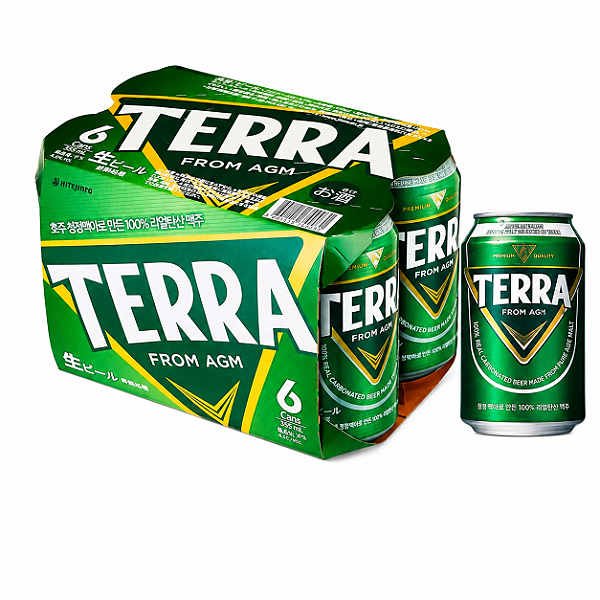 Pack Cerveja Terra Coreana Lata 355ml 6 Unidades