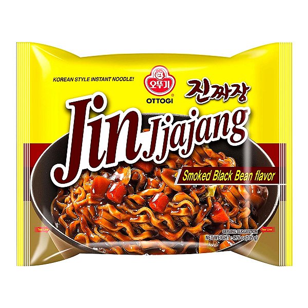 Lamen Coreano Jin Jjajang (Soja Preta) Ottogi - 135g
