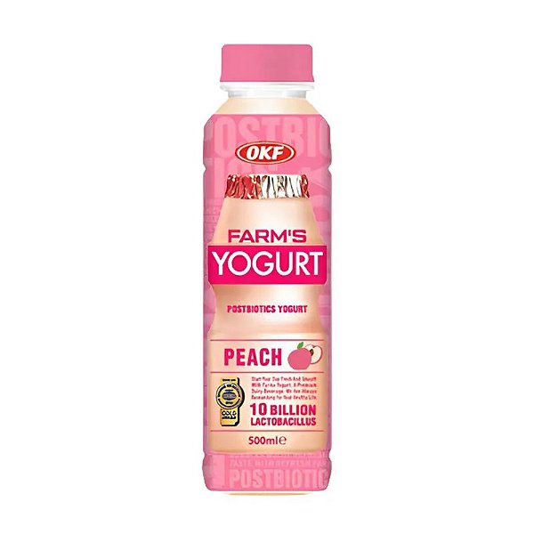 Refresco Farms Yogurt Sabor Pêssego 500ml - OKF
