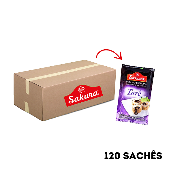Molho Tarê Em Sachê 18ml Sakura - Caixa C/ 120 Unidades