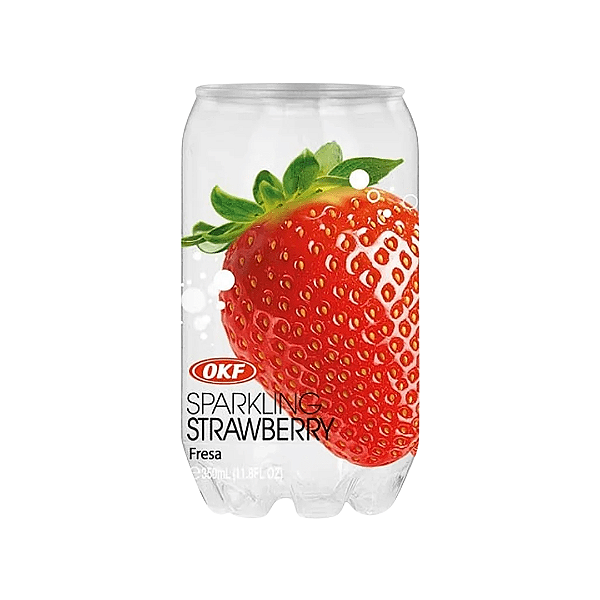 Refresco Coreano Levemente Gaseificado Sabor Morango 350ml