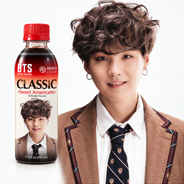 Café Oficial BTS SUGA CLASSIC 350ml – Sabor Sortido