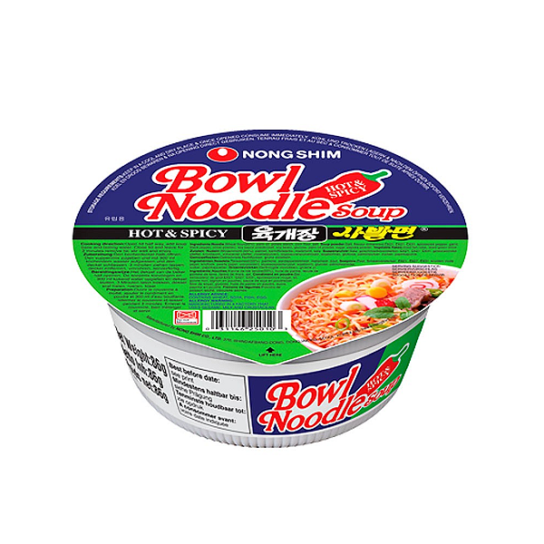 Lamen Coreano Sabor Yukguejang Tigela Nongshim - 86g