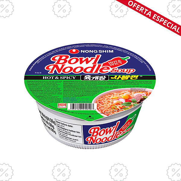 Lamen Coreano Sabor Yukguejang Tigela Nongshim - 86g