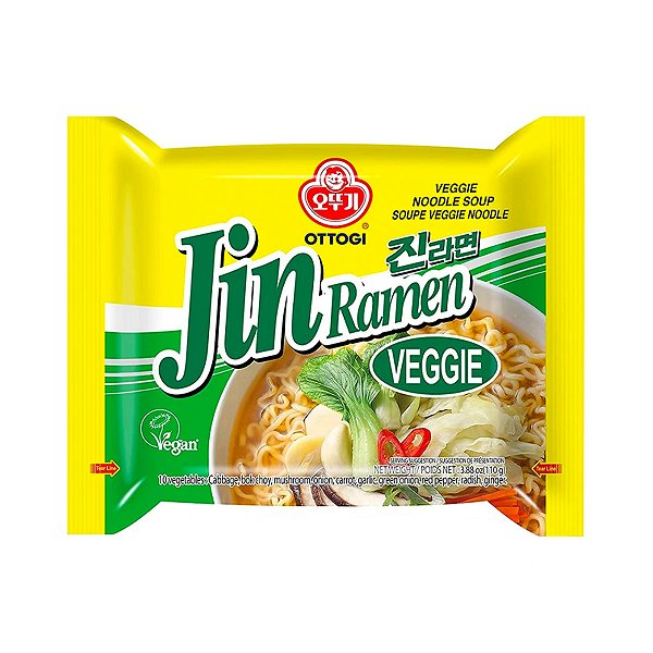 Lamen Coreano Jin Ramen Veggie 110G - Ottogi