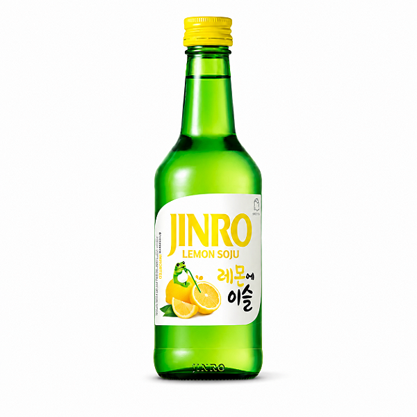 Soju Bebida Coreana Sabor Limão Jinro 360ml