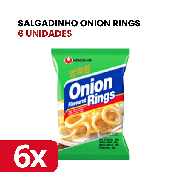Salgadinho Onion Rings Aneis De Cebola 50G 6 Unidades