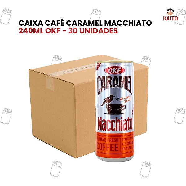 Caixa 30 Unidades Café Caramel Macchiato 240ml OKF