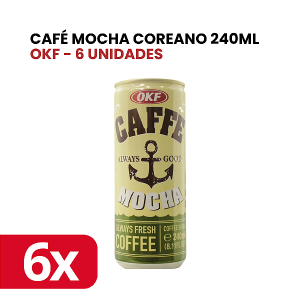 Café Mocha Coreano 6 Unidades OKF 240ml