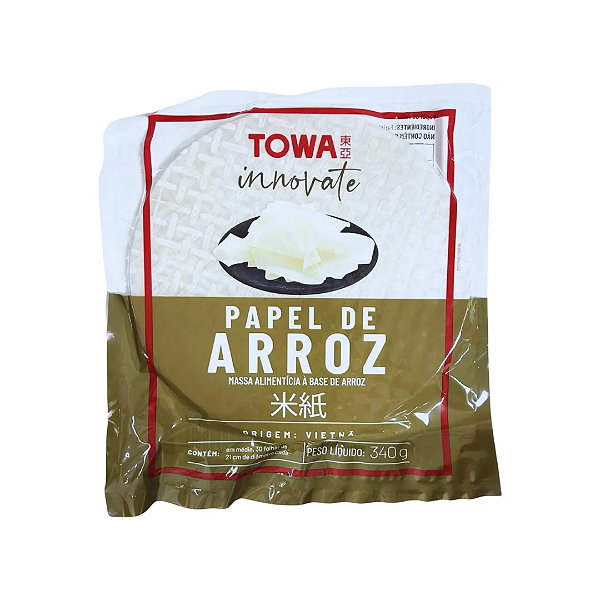 Papel De Arroz Towa Folha Vietnamita 340g