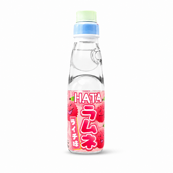 Bebida Japonesa Gaseificada Hata Ramune Sabor Lichia 200ml