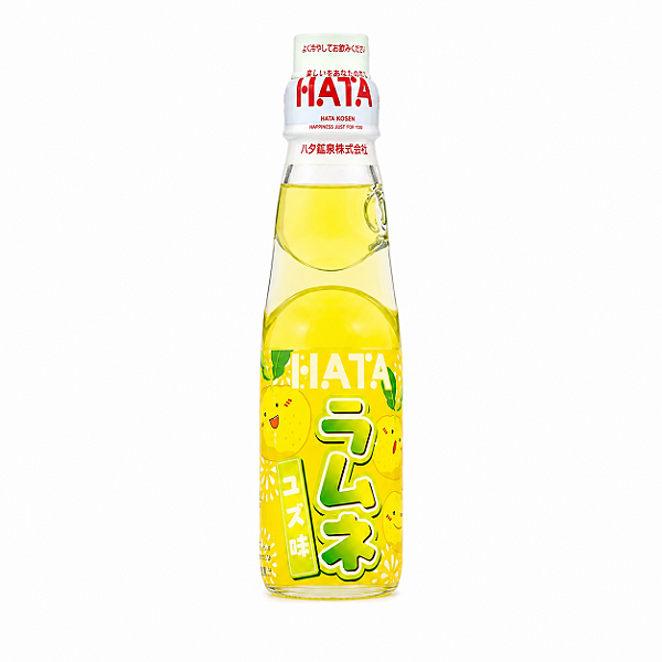 Bebida Japonesa Gaseificada Hata Ramune Sabor Toranja 200ml