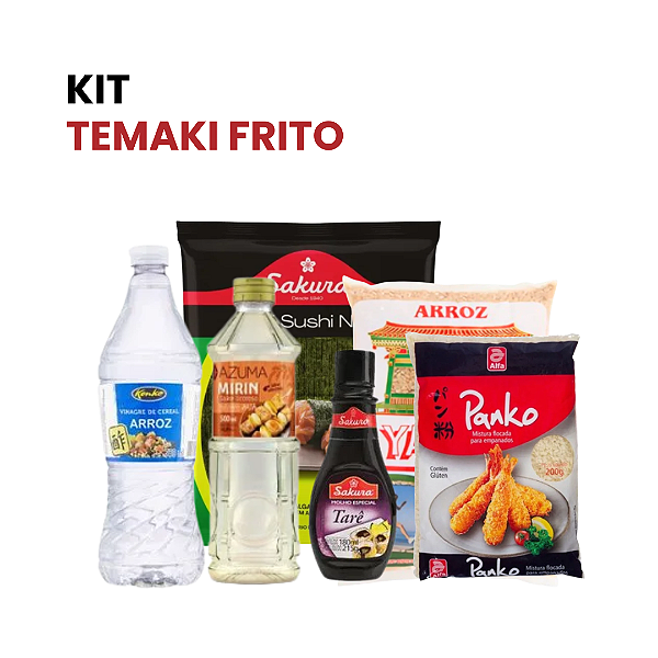 Kit Temaki Frito Completo Ingredientes para Hot Temaki Crocante