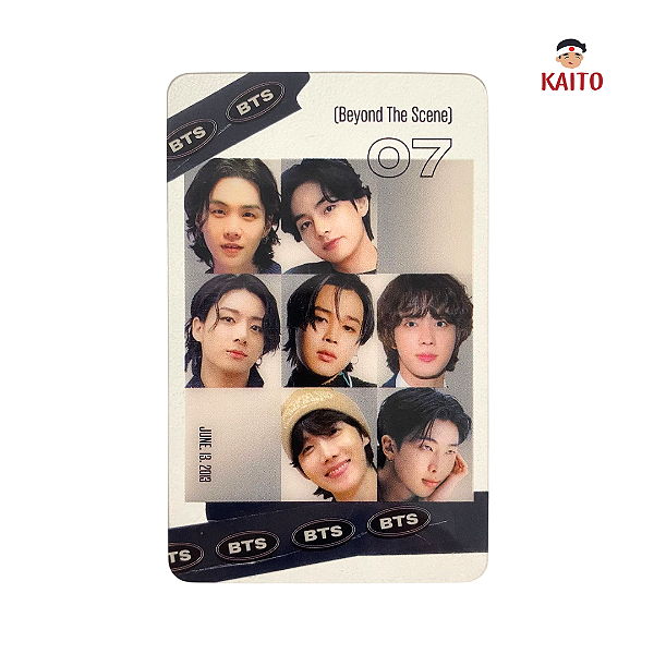 Photocard BTS Transparente 1 Unidade Sortido Fan Made