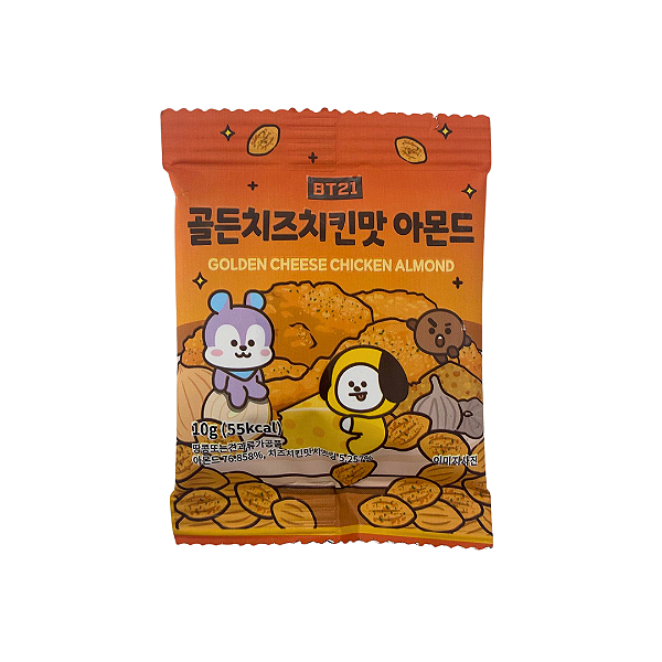 Snack Amêndoa BT21 Sabor Frango Com Queijo 10g