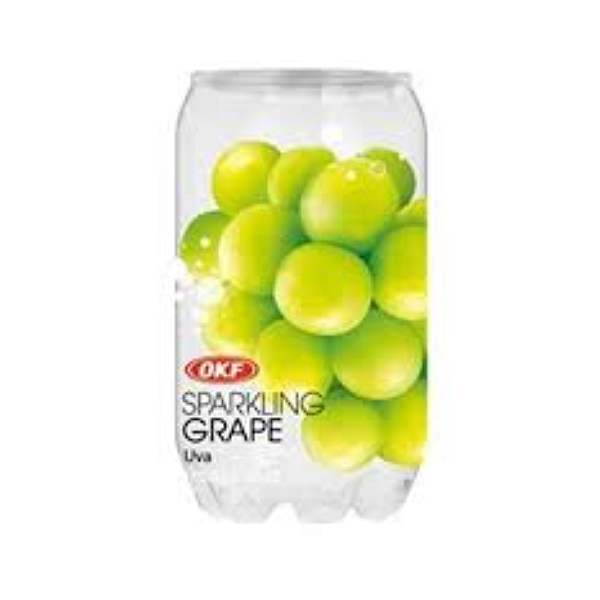 Refresco Coreano Levemente Gaseificado Sabor Uva Verde 350ml