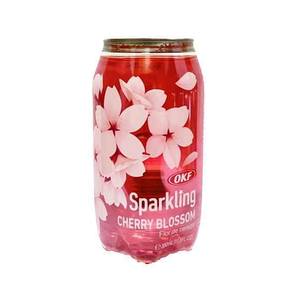 Refresco Coreano Levemente Gaseificado Sabor Flor De Cerejeira 350ml