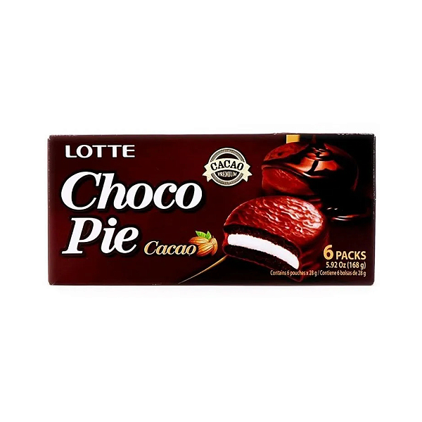 Choco Pie Cacao Caixa 6un 180G - Lotte