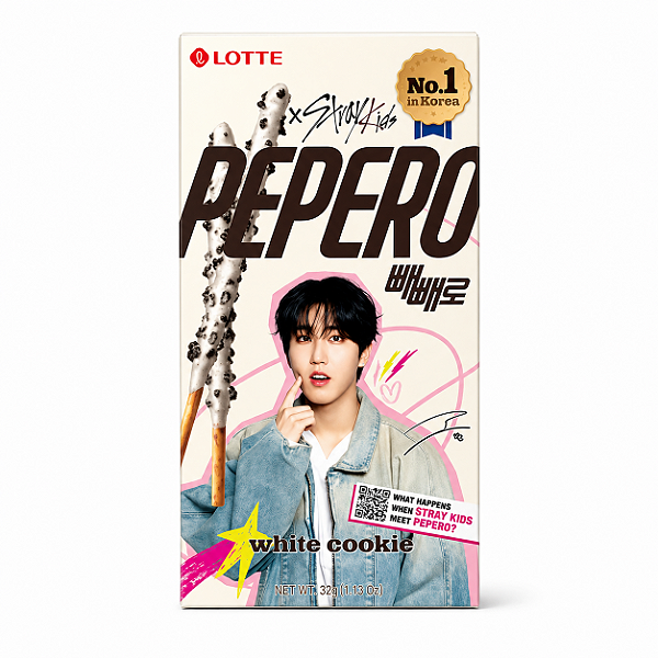 Pepero Sabor White Cookie Stray Kids Biscoito Palito Coreano – Integrante Sortido