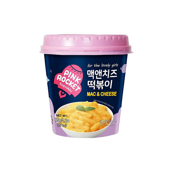 Topokki Sabor Queijo Mac & Cheese Pink Rocket 120g