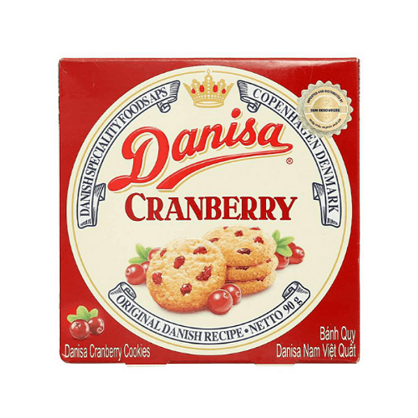 Biscoito Amanteigado Danisa Cranberry 90g