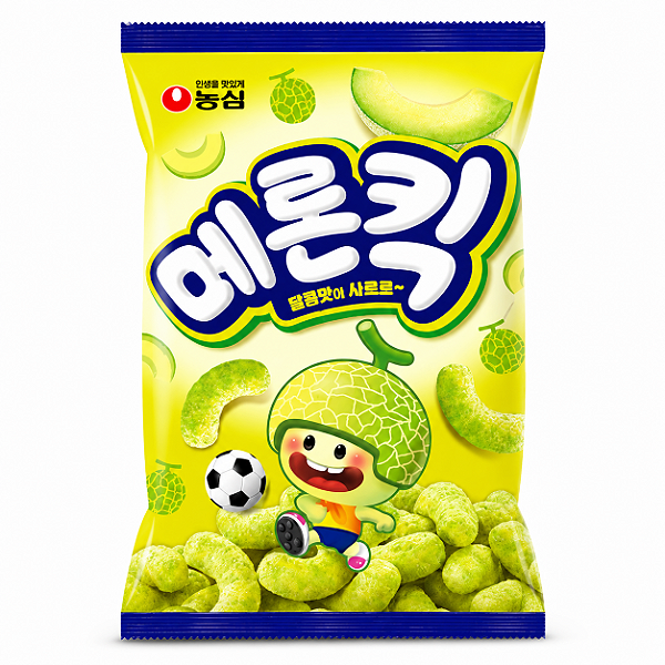 Salgadinho Coreano Melon Kicks Melão Nongshim 45g