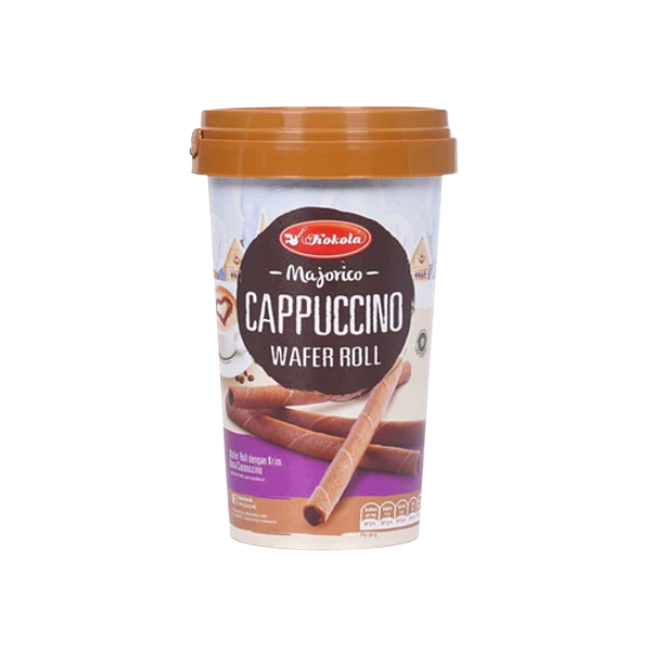 Biscoito Wafer Majorico Sabor Cappuccino 120g