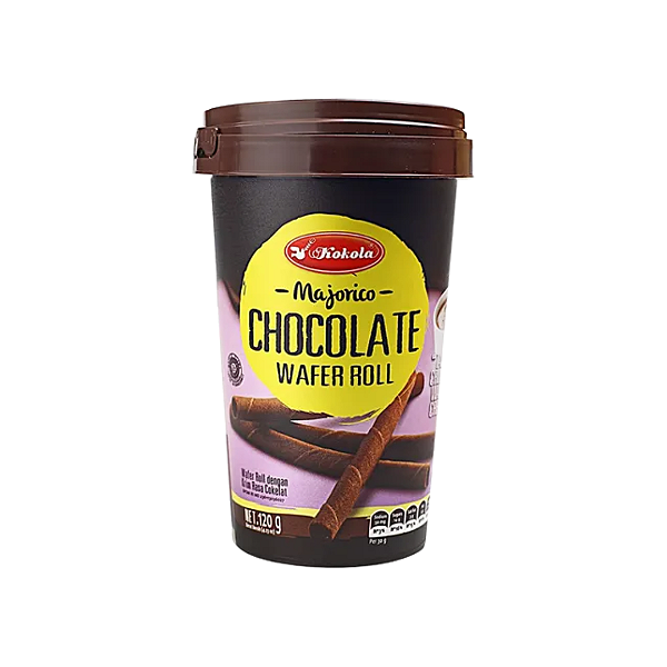 Biscoito Wafer Majorico Sabor Chocolate 120g