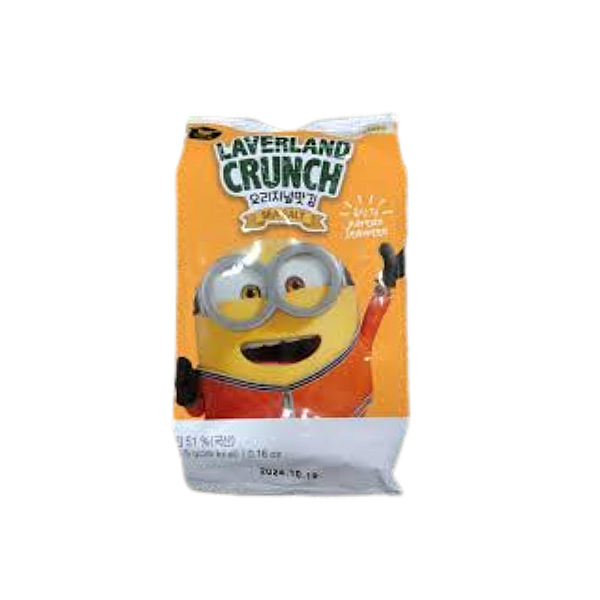 Snack Alga Marinha Laverland Crunch Sea Salt Minions 4,5g