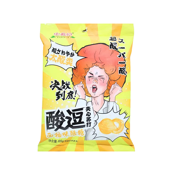 Bala Super Azeda Sabor Toranja Hong Tai Kee 65g