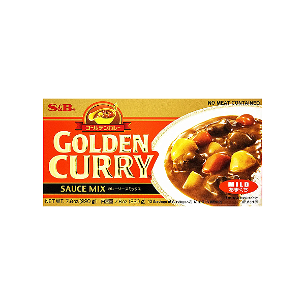 Molho Curry Golden Mix Suave S&B Amakuchi 220g