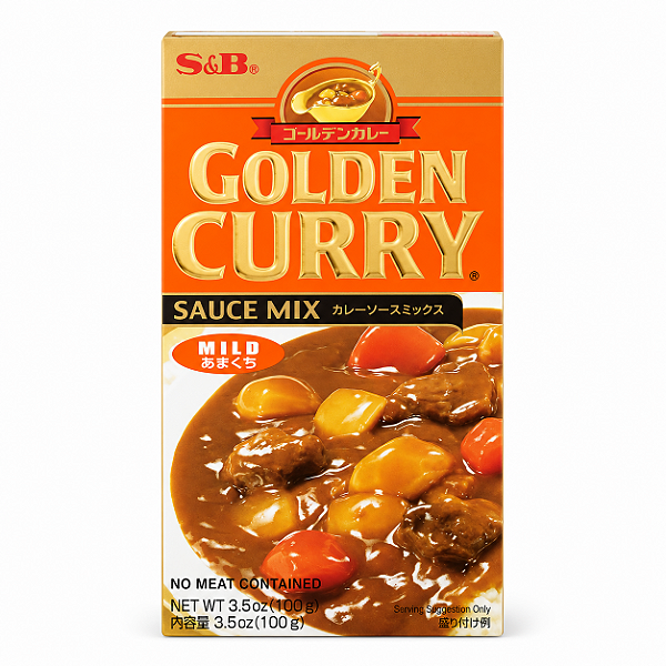 Curry Japonês em Tablete S&B Golden Curry Mild Amakuchi 92g