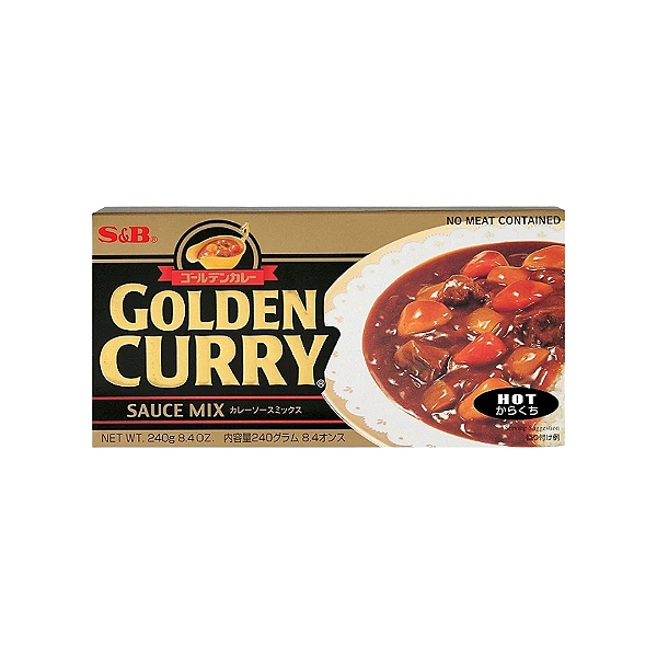 Molho Curry Golden Mix Forte S&B Karakachi 220g